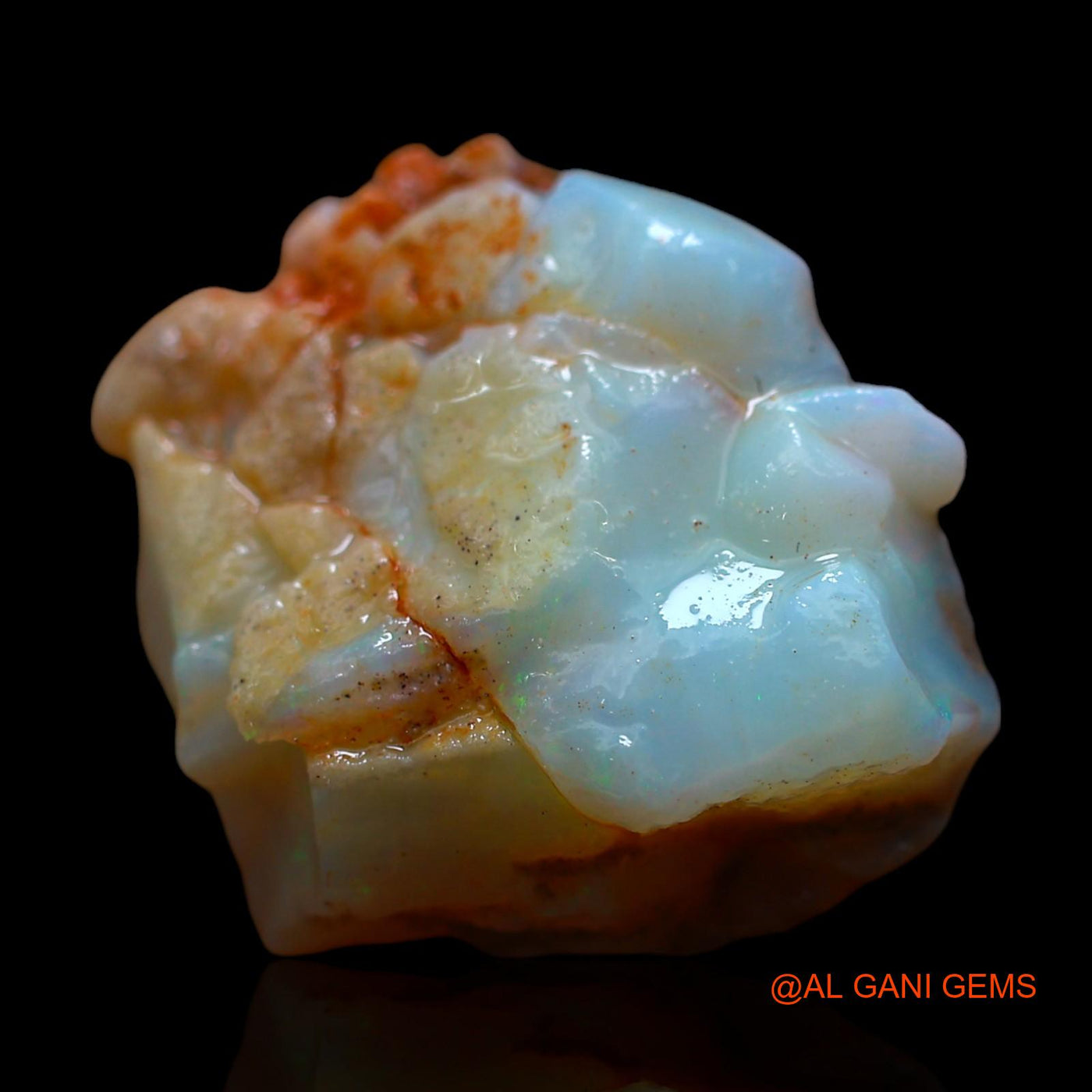 21.00 Cts Natural Australian Fire Opal Fancy Rough Loose Gemstone For Jewelry 19x18x11 mm RE-665