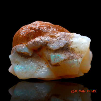 21.00 Cts Natural Australian Fire Opal Fancy Rough Loose Gemstone For Jewelry 19x18x11 mm RE-665