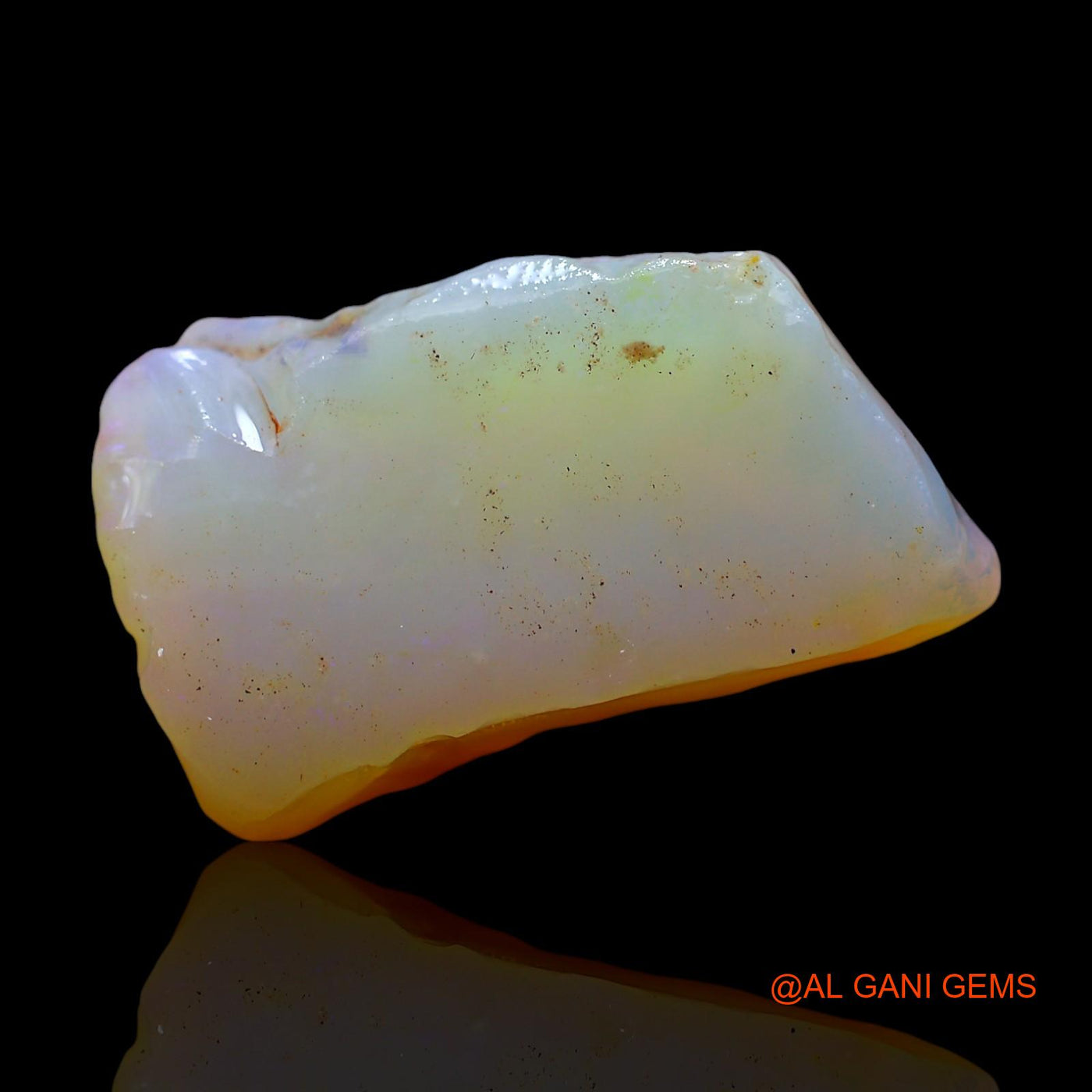 Natural Untreated Fire Opal Loose Gemstone Fancy Rough From Australia 17.00 Cts 22x11x3 mm RE-666