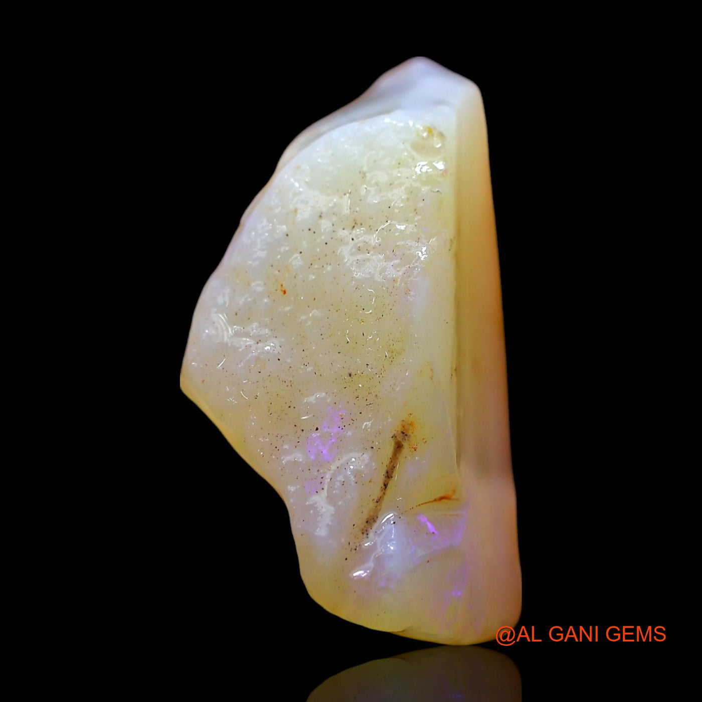 Natural Untreated Fire Opal Loose Gemstone Fancy Rough From Australia 17.00 Cts 22x11x3 mm RE-666