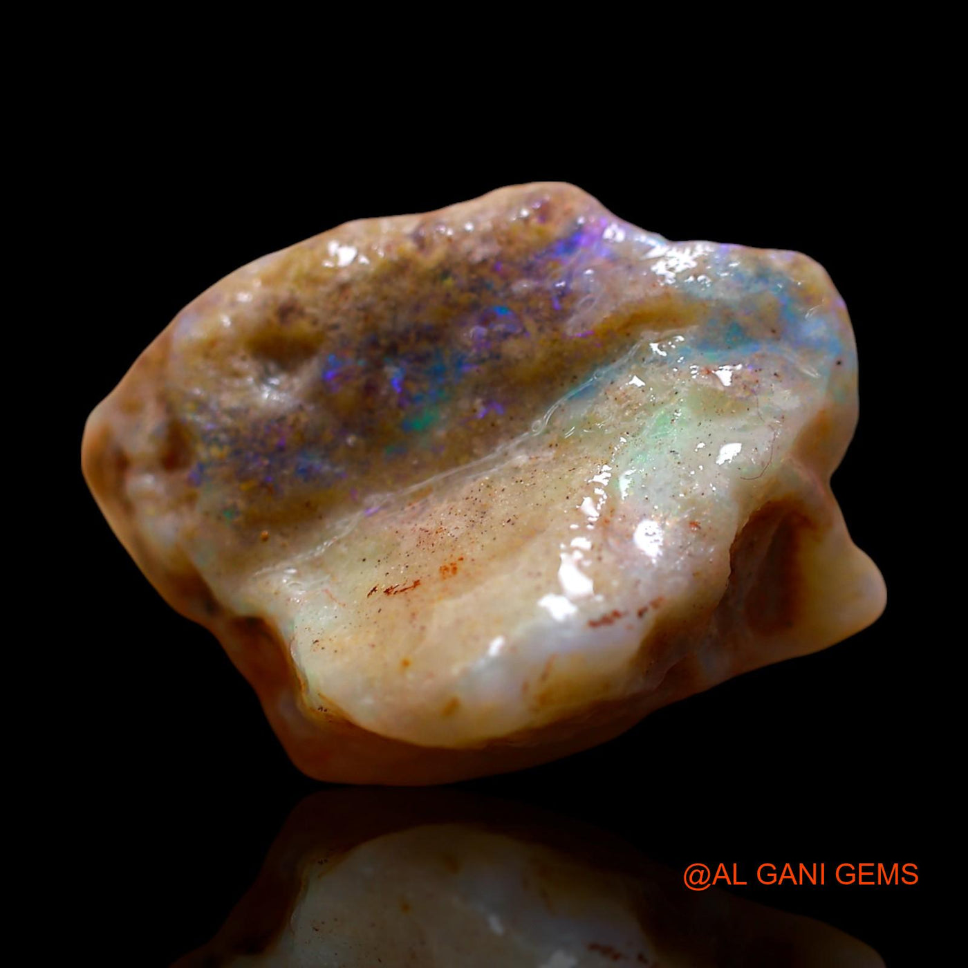 Natural Untreated Fire Opal Loose Gemstone Fancy Rough From Australia 20.00 Cts 19x17x13 mm RE-668