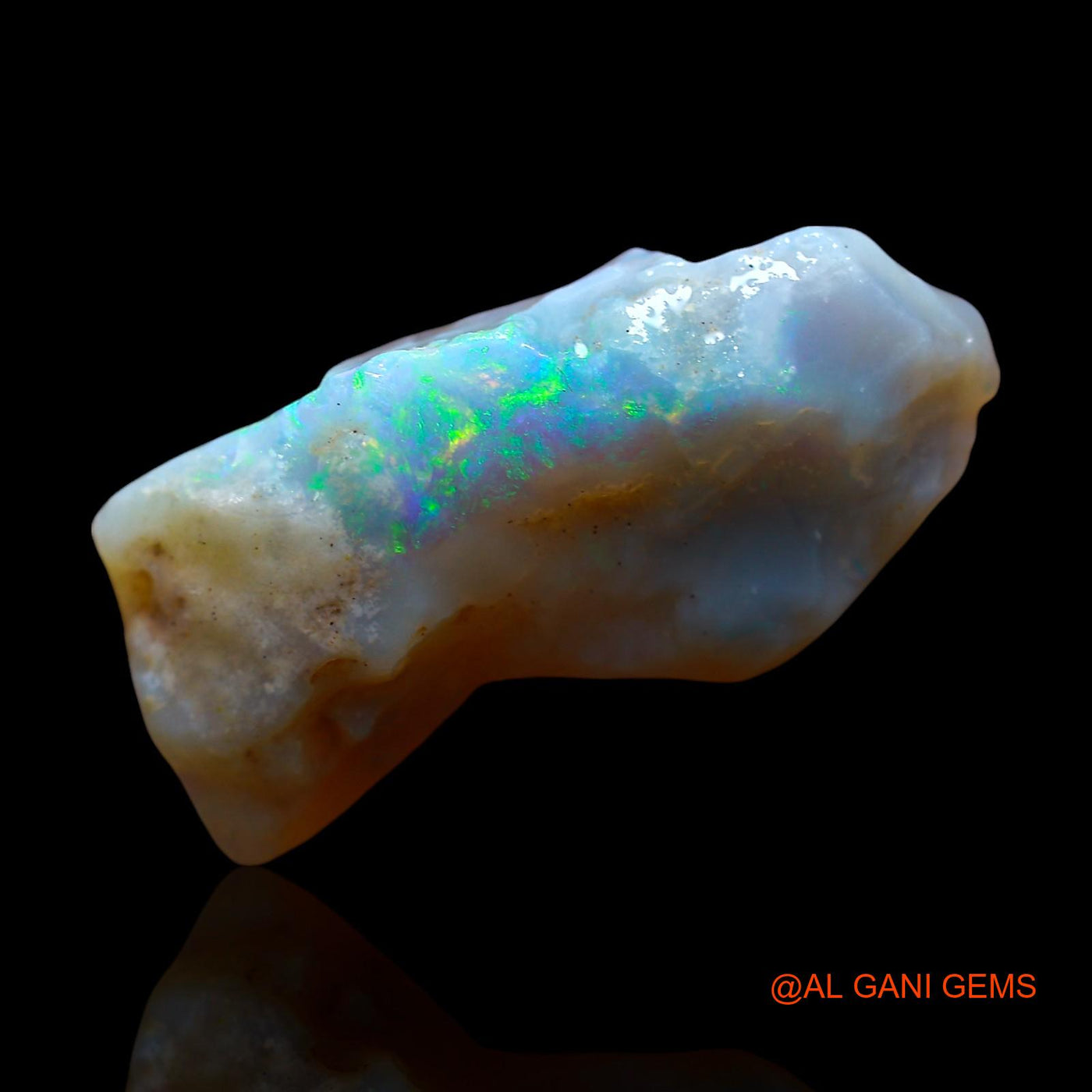 6.00 Cts Natural Australian Fire Opal Loose Gemstone Fancy Rough 21x10x5 mm RE-66