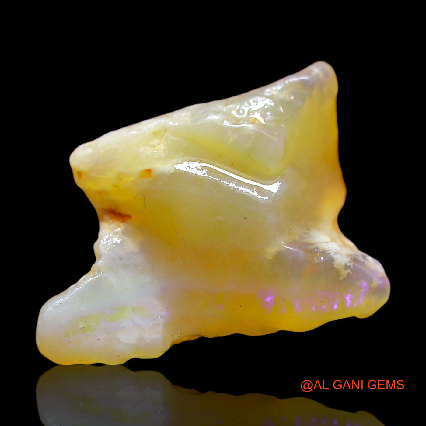 14.00 Cts Natural Australian Fire Opal Loose Gemstone Fancy Rough 21x17x10 mm RE-670