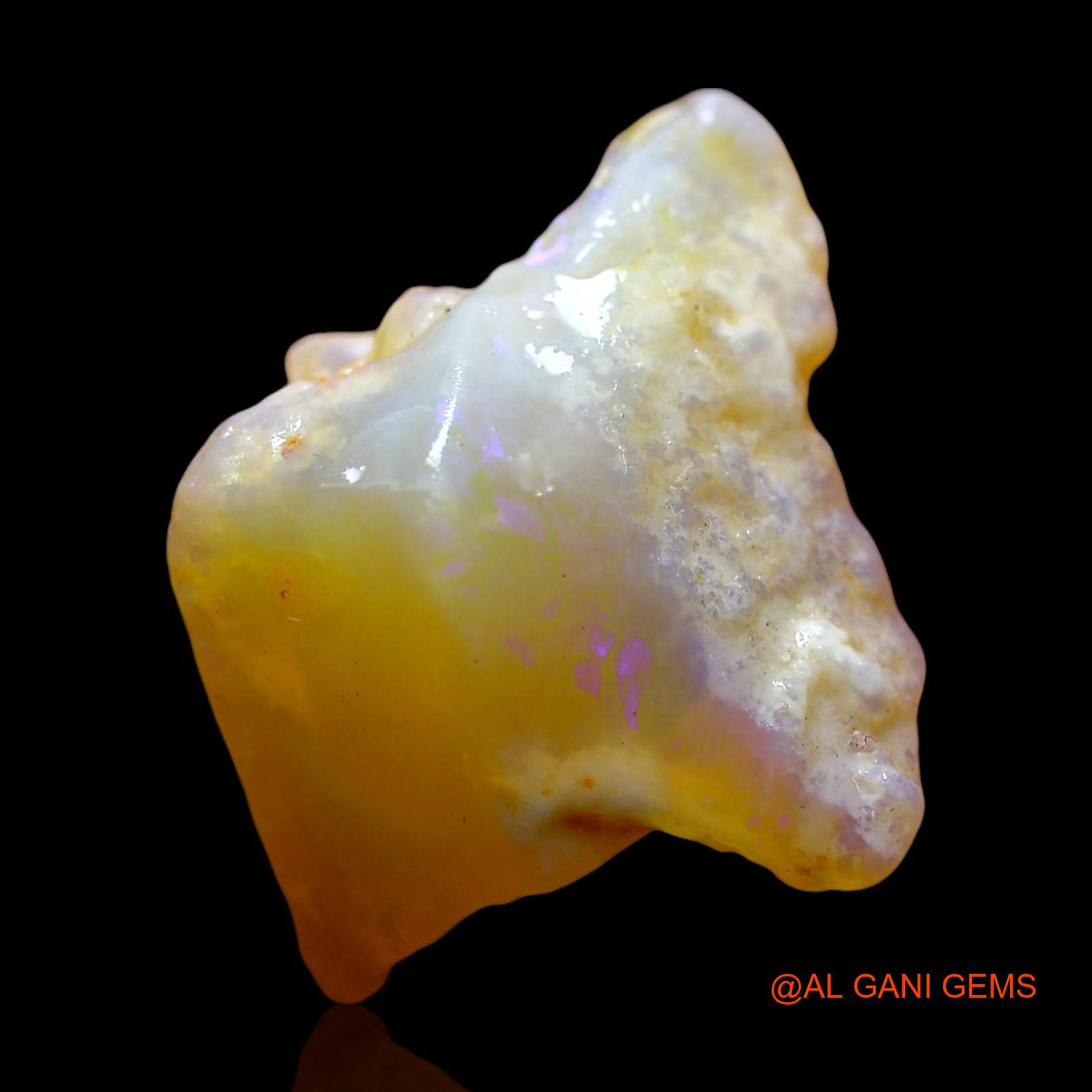 14.00 Cts Natural Australian Fire Opal Loose Gemstone Fancy Rough 21x17x10 mm RE-670