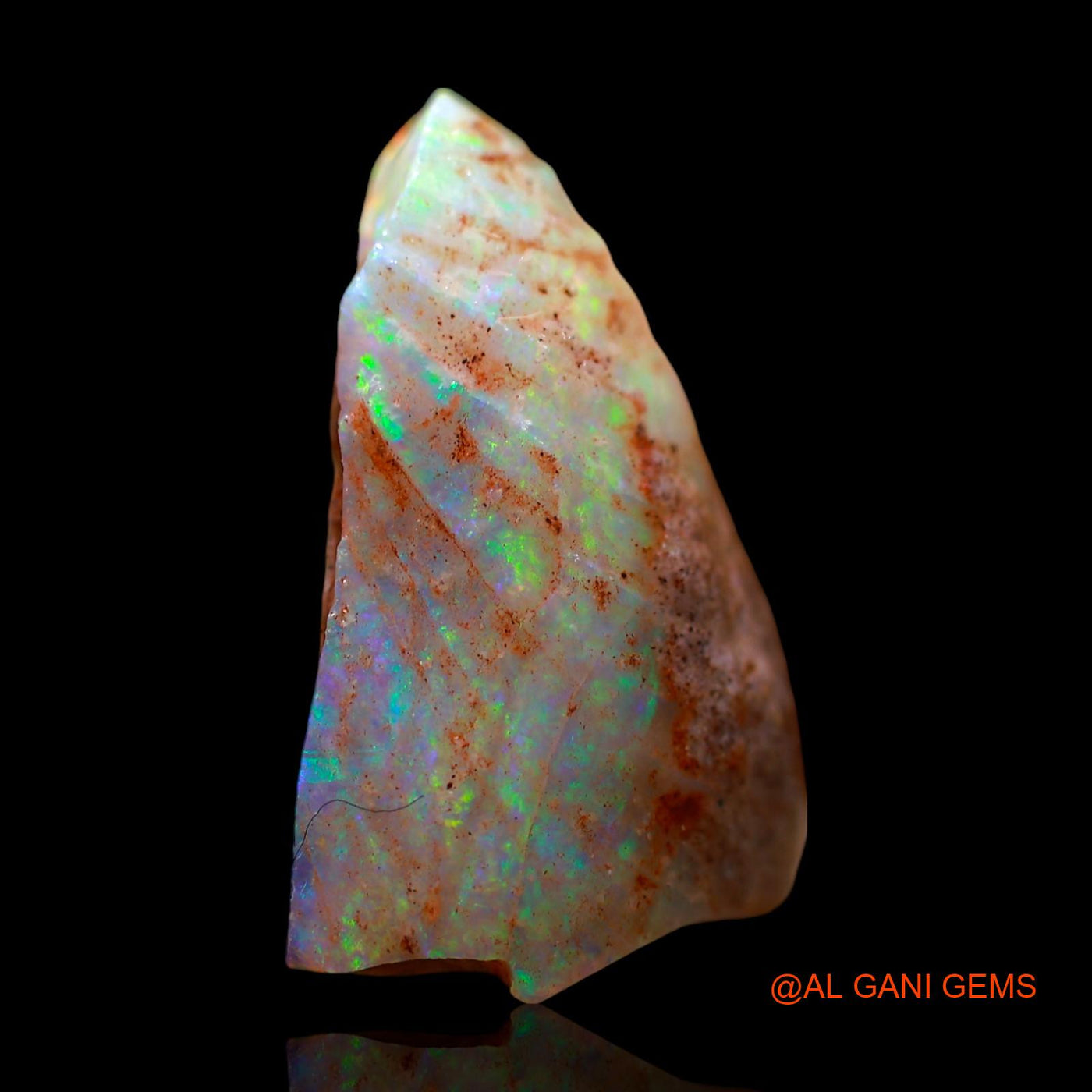Natural Untreated Fire Opal Loose Gemstone Fancy Rough From Australia 12.00 Cts 19x18x8 mm RE-671