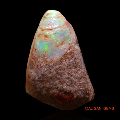 Natural Untreated Fire Opal Loose Gemstone Fancy Rough From Australia 12.00 Cts 19x18x8 mm RE-671