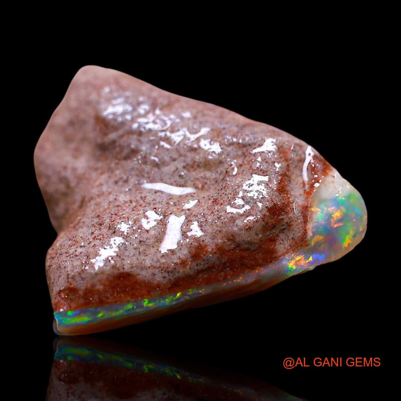 Natural Untreated Fire Opal Loose Gemstone Fancy Rough From Australia 12.00 Cts 19x18x8 mm RE-671