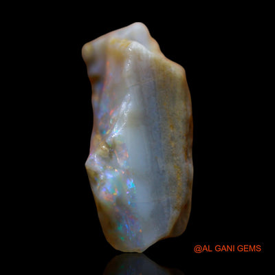 Natural Fire Opal Gemstone 17.00 Cts Loose Fancy Rough From Australia 25x15x3 mm RE-672