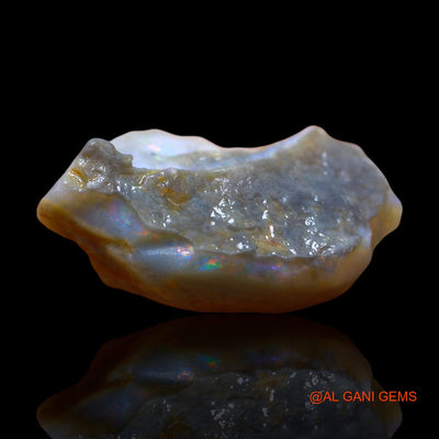 Natural Fire Opal Gemstone 17.00 Cts Loose Fancy Rough From Australia 25x15x3 mm RE-672