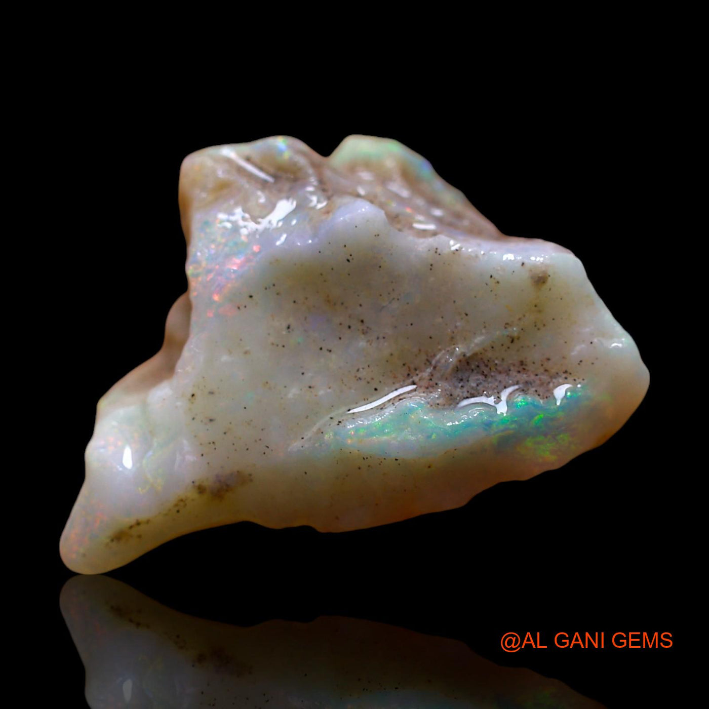 11.00 Cts Natural Australian Fire Opal Loose Gemstone Fancy Rough 18x17x10 mm RE-674