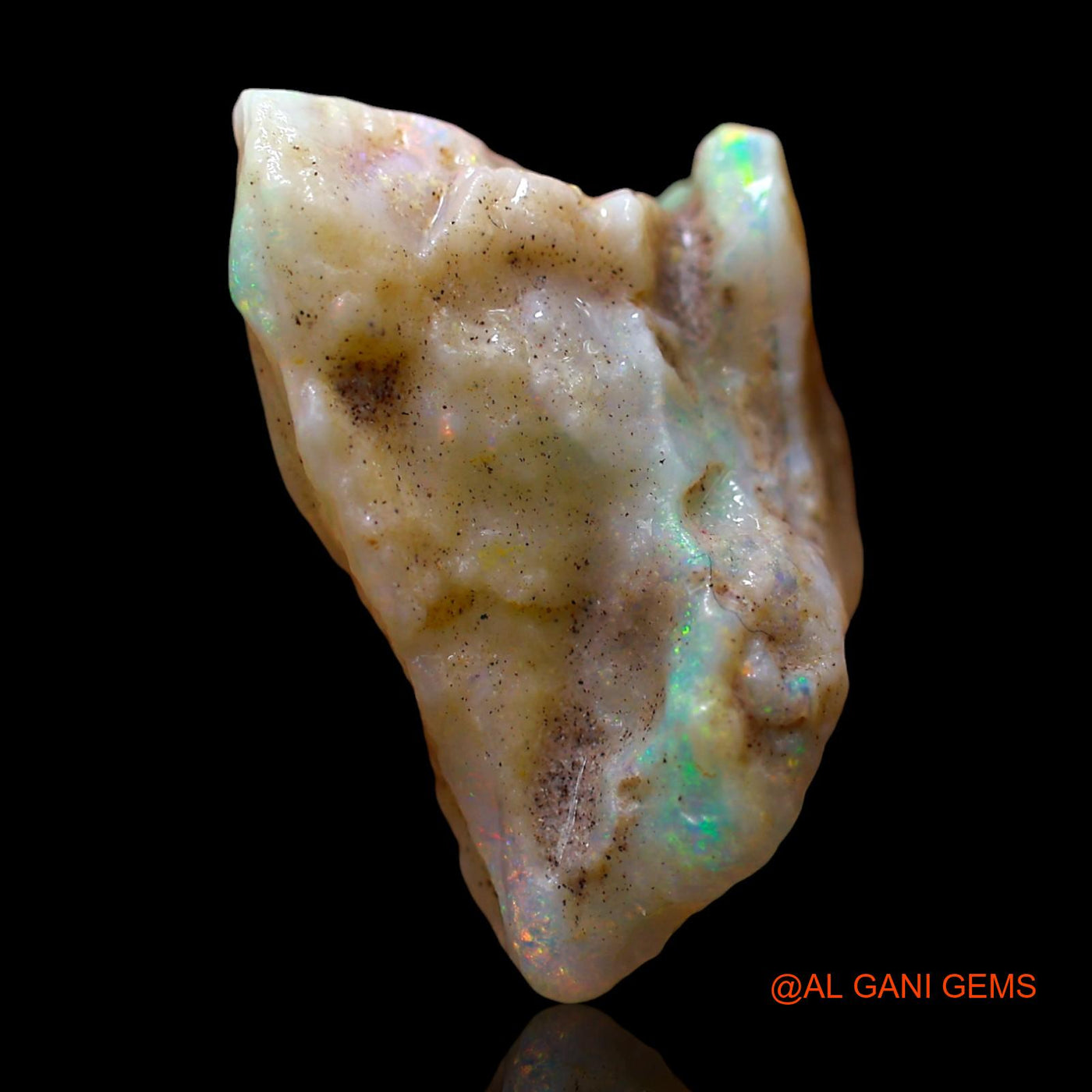 11.00 Cts Natural Australian Fire Opal Loose Gemstone Fancy Rough 18x17x10 mm RE-674