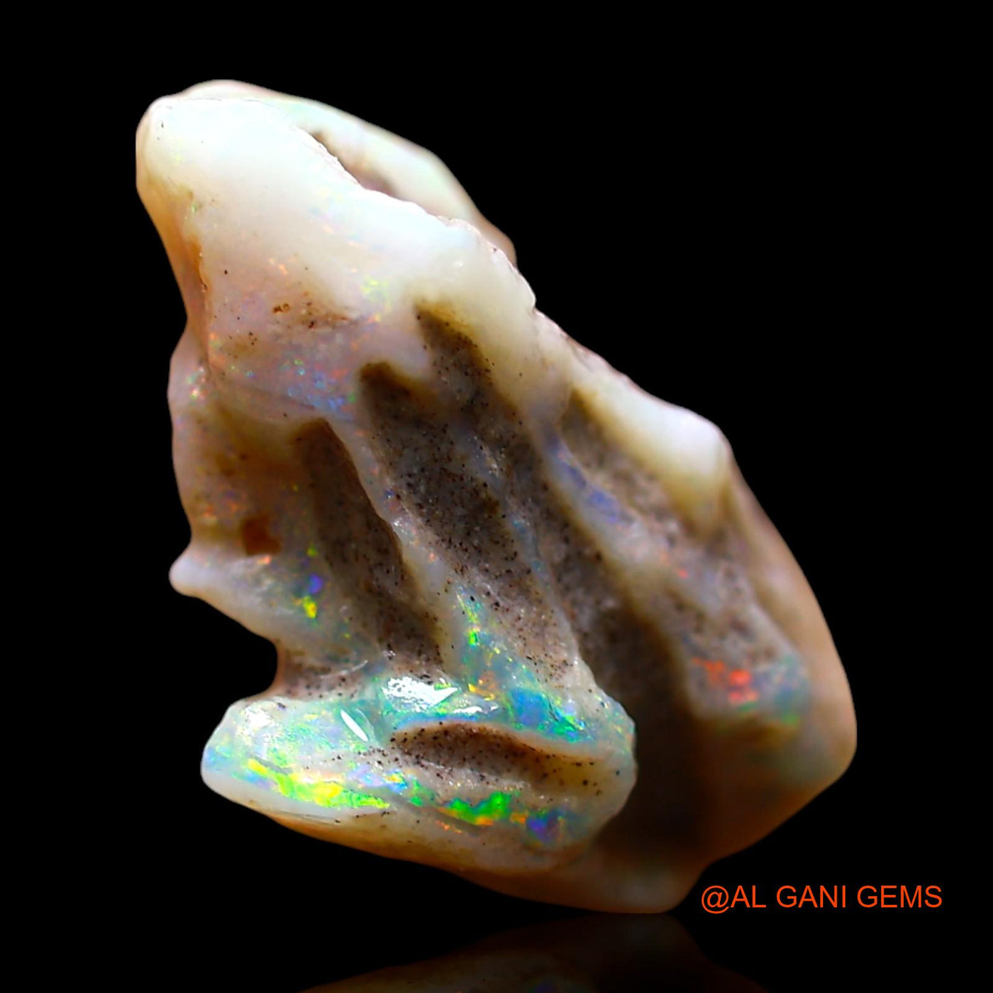 11.00 Cts Natural Australian Fire Opal Loose Gemstone Fancy Rough 18x17x10 mm RE-674