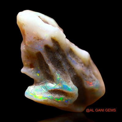 11.00 Cts Natural Australian Fire Opal Loose Gemstone Fancy Rough 18x17x10 mm RE-674