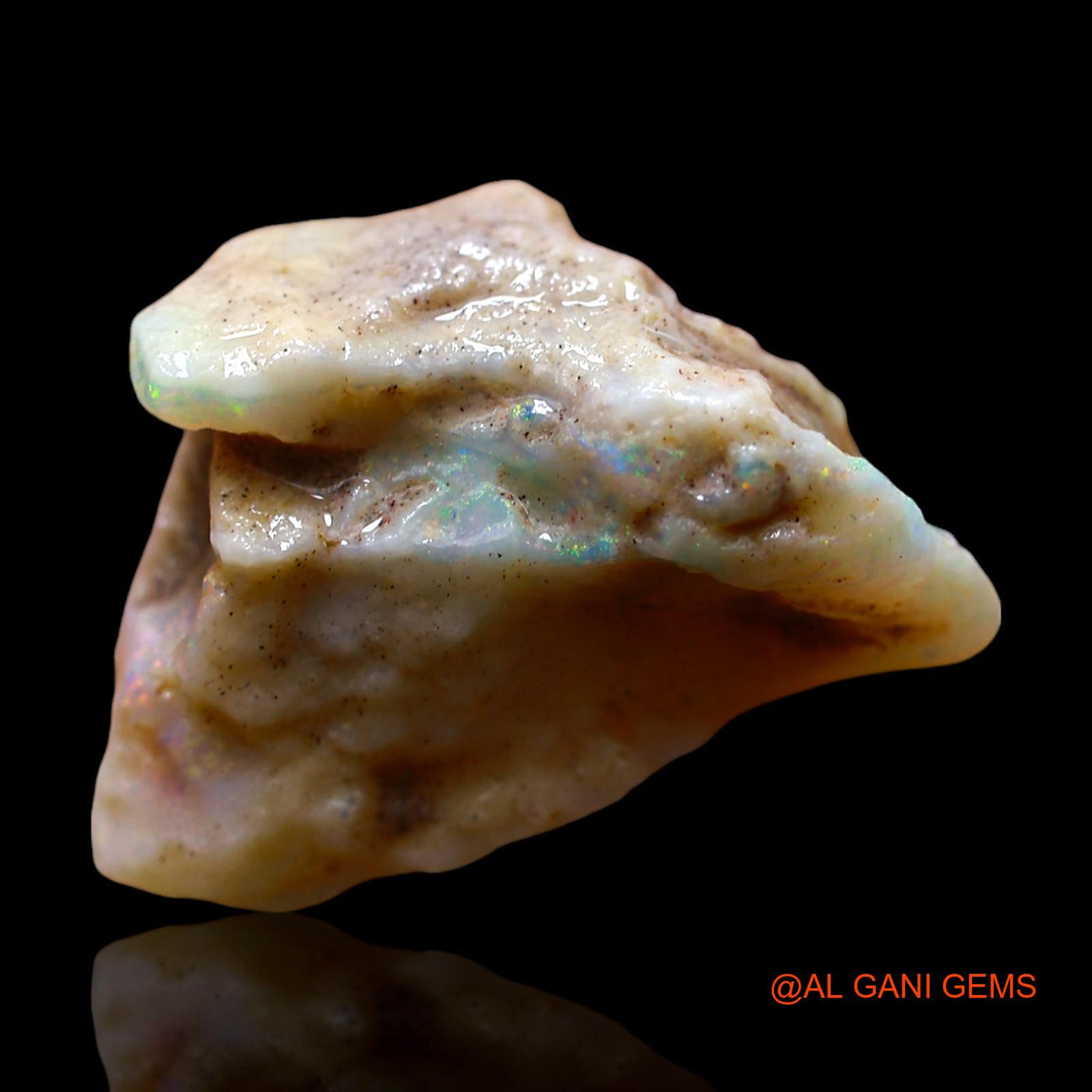 11.00 Cts Natural Australian Fire Opal Loose Gemstone Fancy Rough 18x17x10 mm RE-674