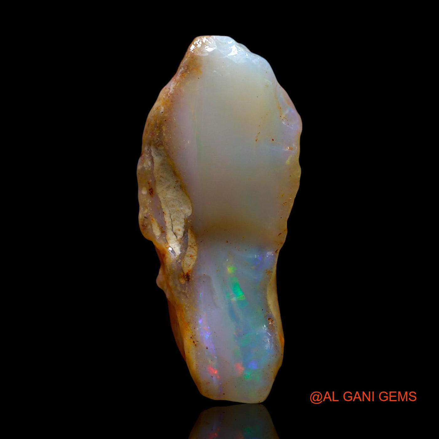 14.00 Cts Natural Australian Fire Opal Loose Gemstone Fancy Rough 24x13x10 mm RE-679