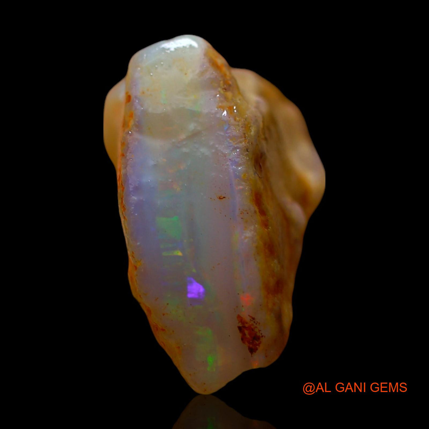14.00 Cts Natural Australian Fire Opal Loose Gemstone Fancy Rough 24x13x10 mm RE-679
