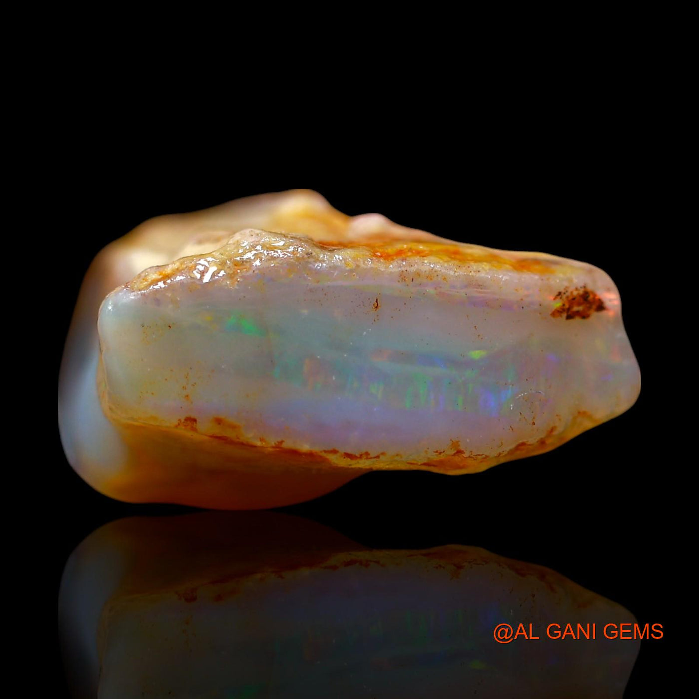 14.00 Cts Natural Australian Fire Opal Loose Gemstone Fancy Rough 24x13x10 mm RE-679