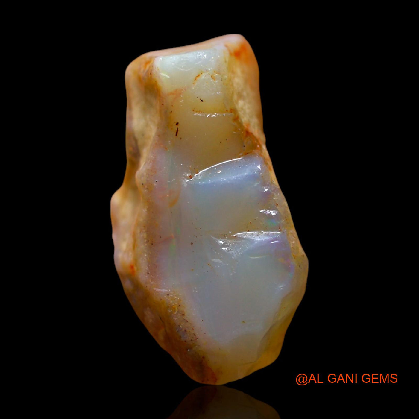 14.00 Cts Natural Australian Fire Opal Loose Gemstone Fancy Rough 24x13x10 mm RE-679