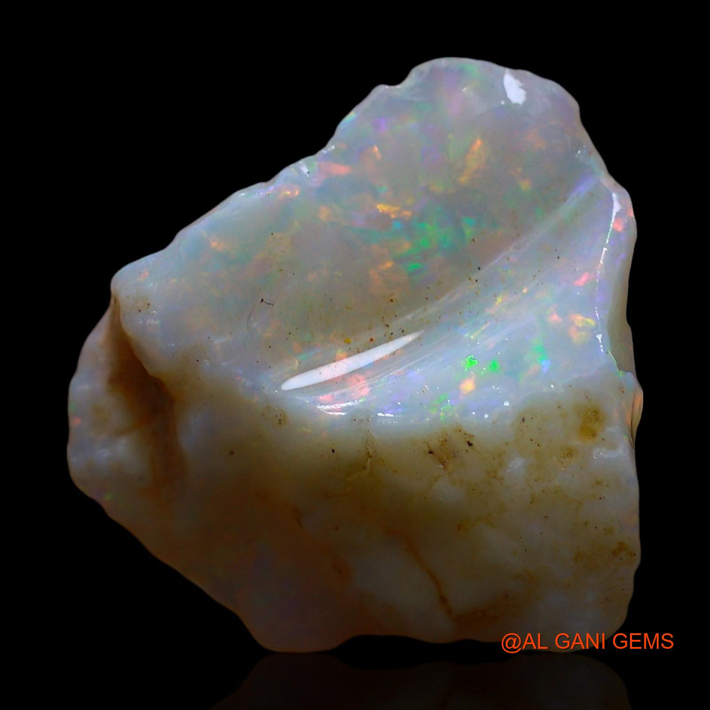 6.00 Cts Natural Australian Fire Opal Fancy Rough Loose Gemstone For Jewelry 17x16x6 mm RE-67
