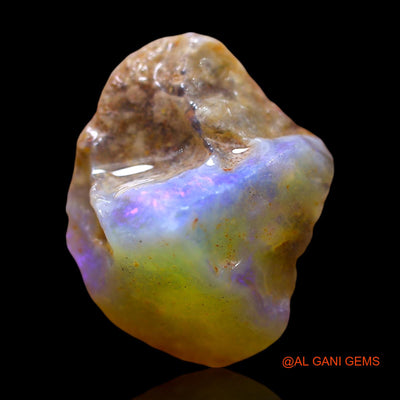 Natural Fire Opal Gemstone 14.00 Cts Loose Fancy Rough From Australia 20x16x12 mm RE-680