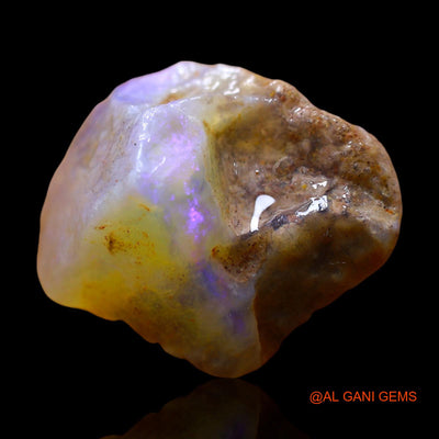 Natural Fire Opal Gemstone 14.00 Cts Loose Fancy Rough From Australia 20x16x12 mm RE-680
