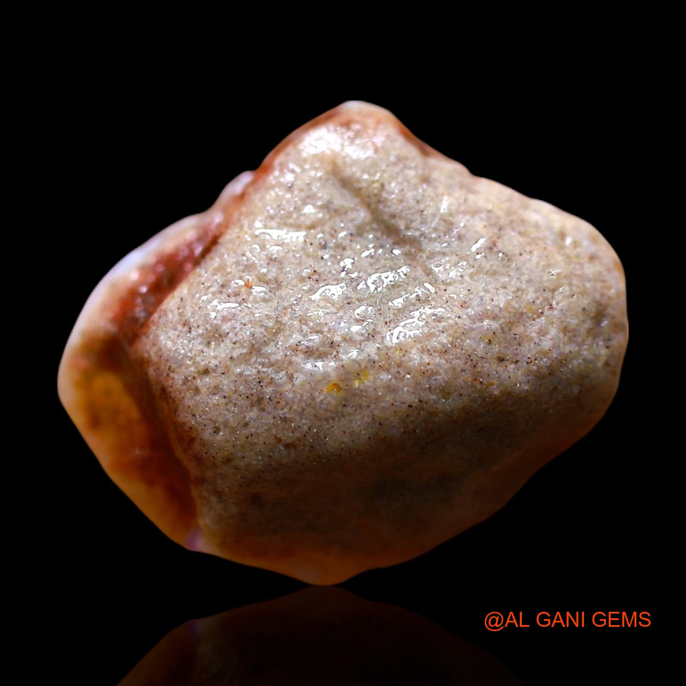 Natural Fire Opal Gemstone 14.00 Cts Loose Fancy Rough From Australia 20x16x12 mm RE-680