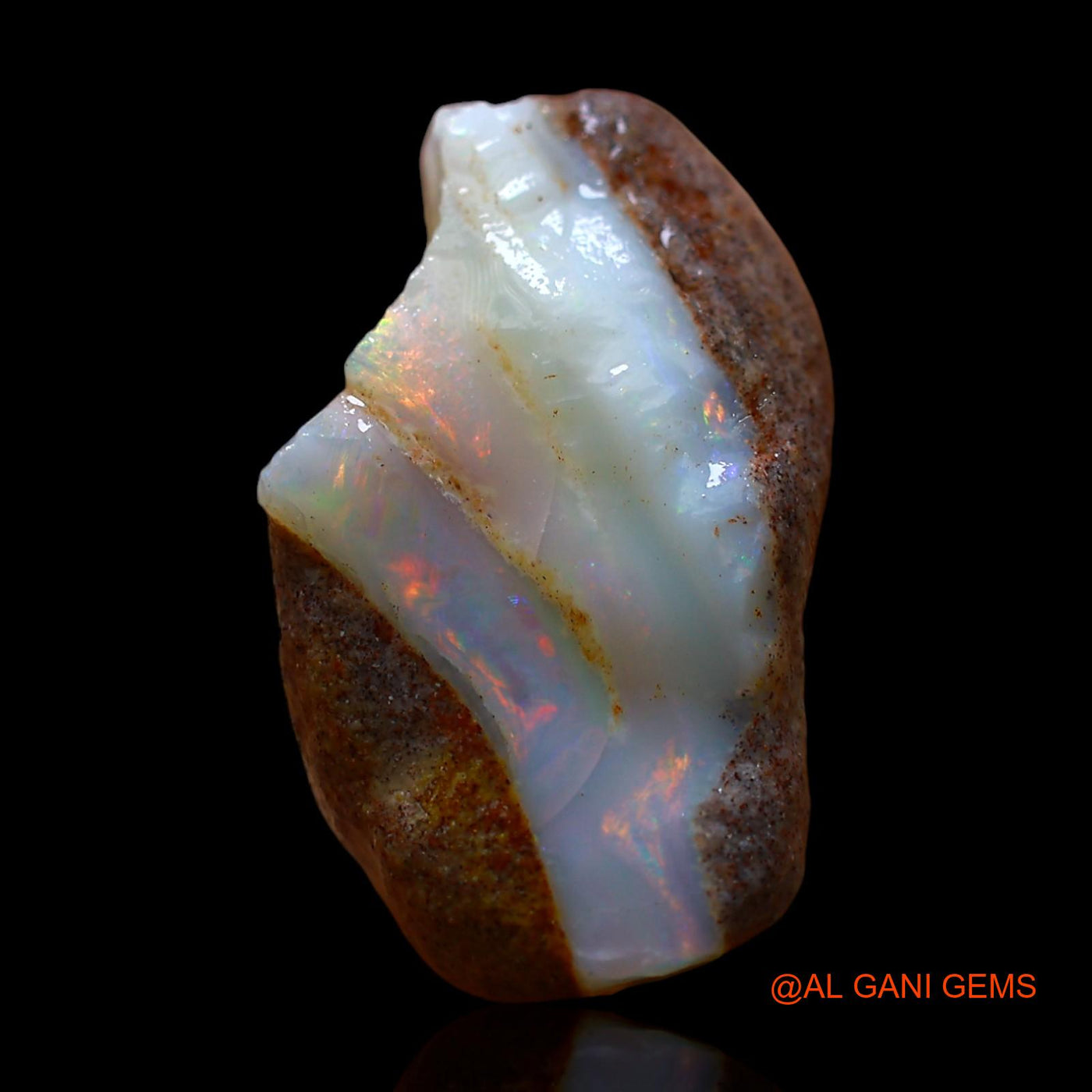16.00 Cts Natural Australian Fire Opal Loose Gemstone Fancy Rough 19x15x8 mm RE-681