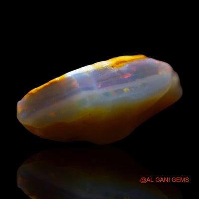 Natural Untreated Fire Opal Loose Gemstone Fancy Rough From Australia 12.00 Cts 21x19x7 mm RE-682