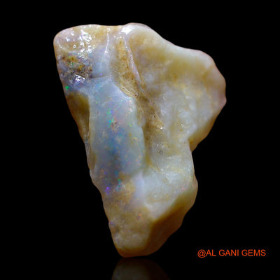 Natural Fire Opal Gemstone 12.00 Cts Loose Fancy Rough From Australia 22x16x8 mm RE-683