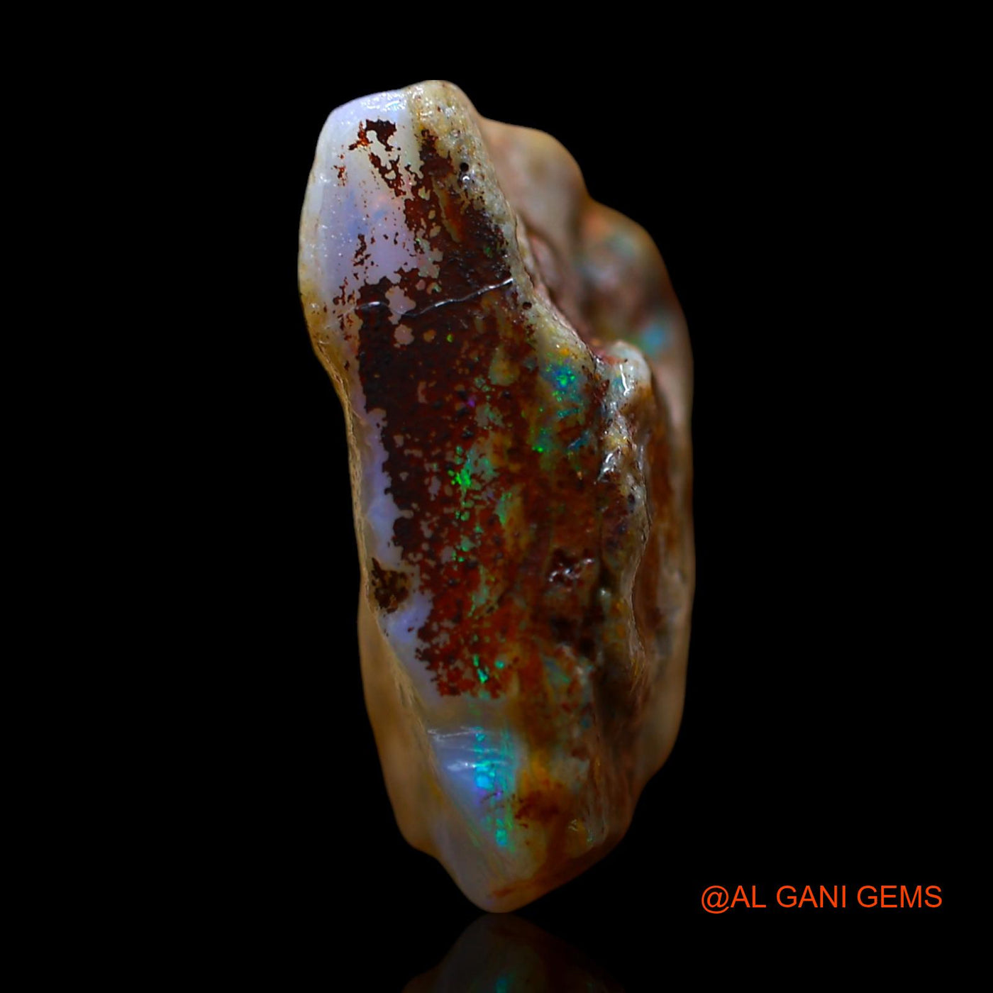 15.00 Cts Natural Australian Fire Opal Fancy Rough Loose Gemstone For Jewelry 19x18x8 mm RE-687