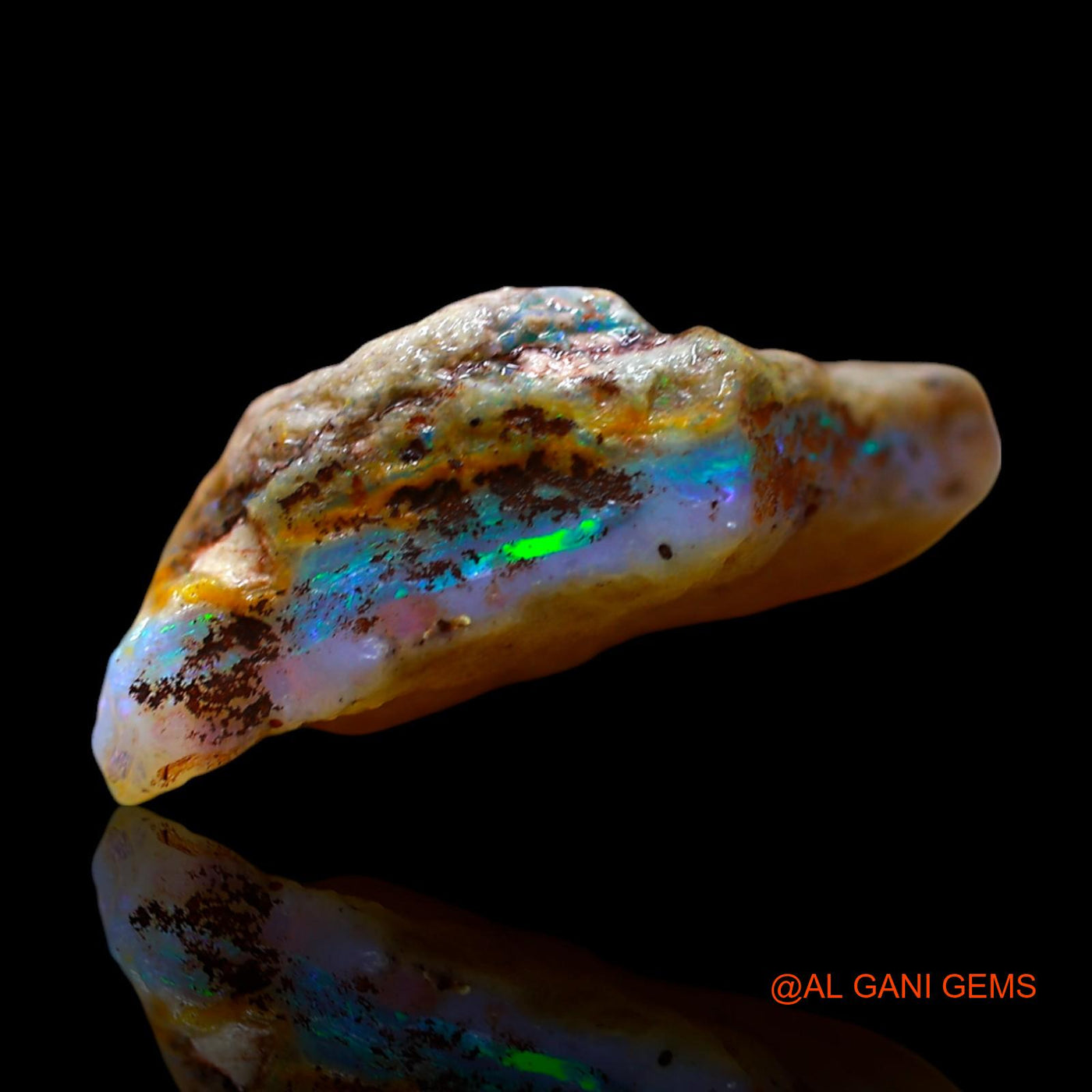 15.00 Cts Natural Australian Fire Opal Fancy Rough Loose Gemstone For Jewelry 19x18x8 mm RE-687