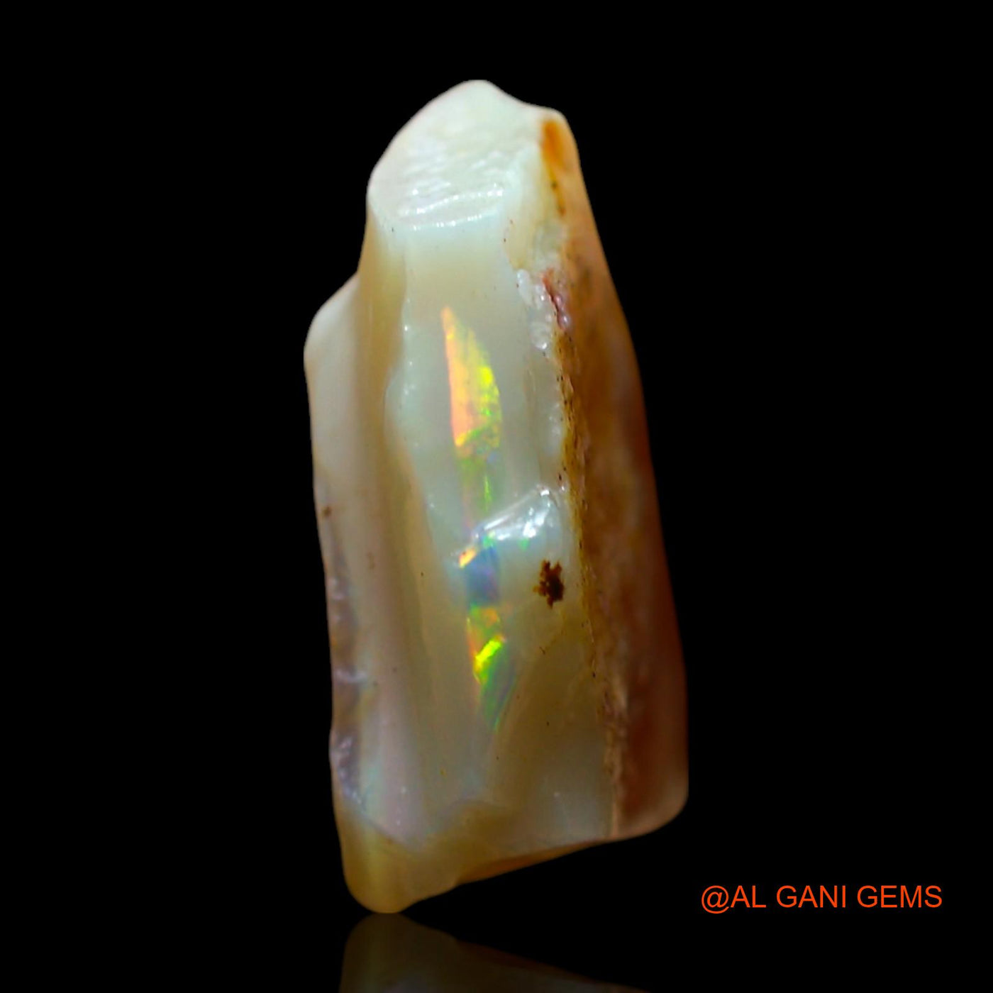 11.00 Cts Natural Australian Fire Opal Loose Gemstone Fancy Rough 19x16x6 mm RE-689