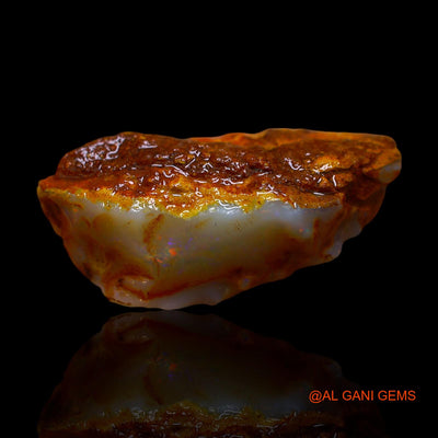 11.00 Cts Natural Australian Fire Opal Loose Gemstone Fancy Rough 24x11x9 mm RE-692