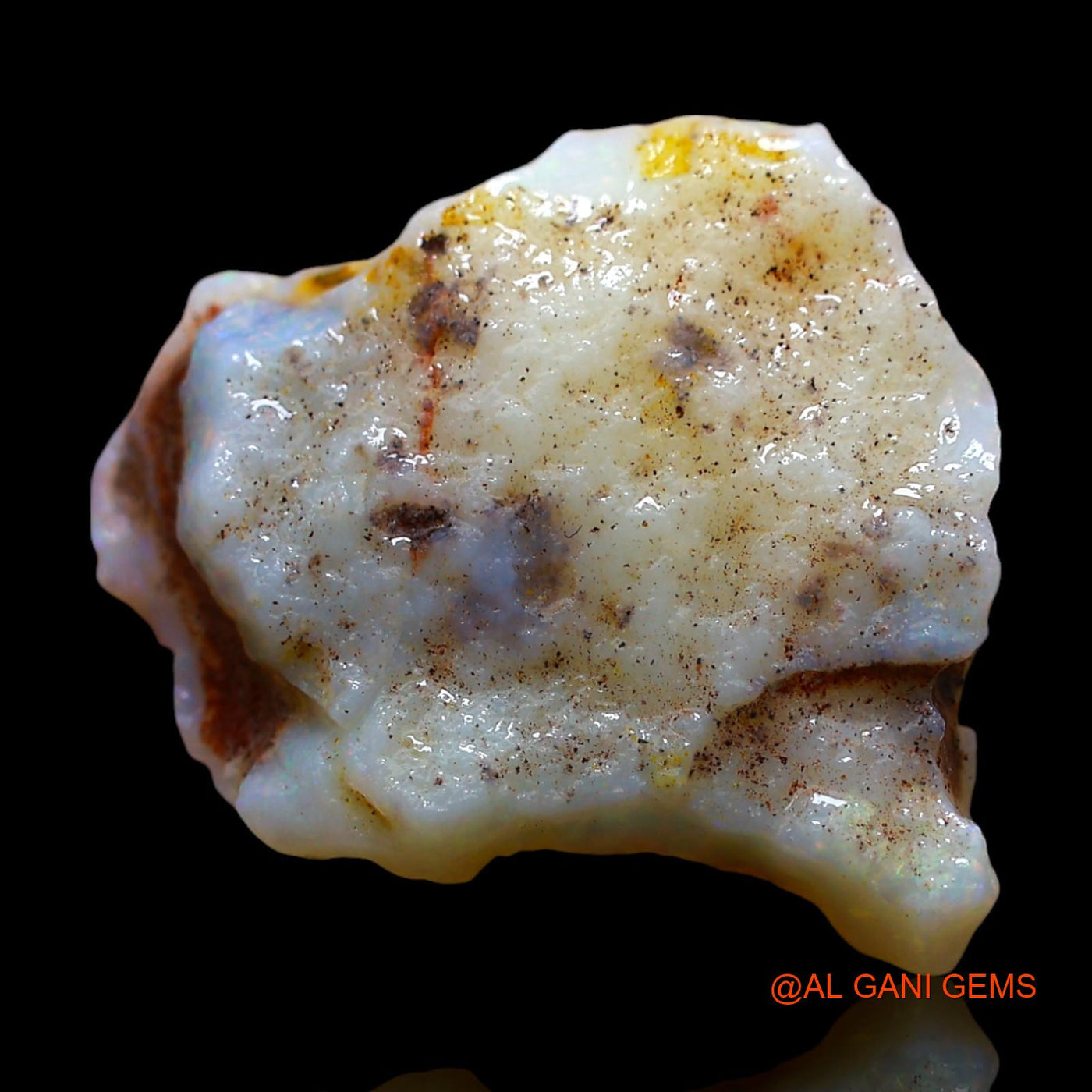 9.00 Cts Unheated Australian Fire Opal Loose Gemstone Fancy Rough Natural 19x17x6 mm RE-694