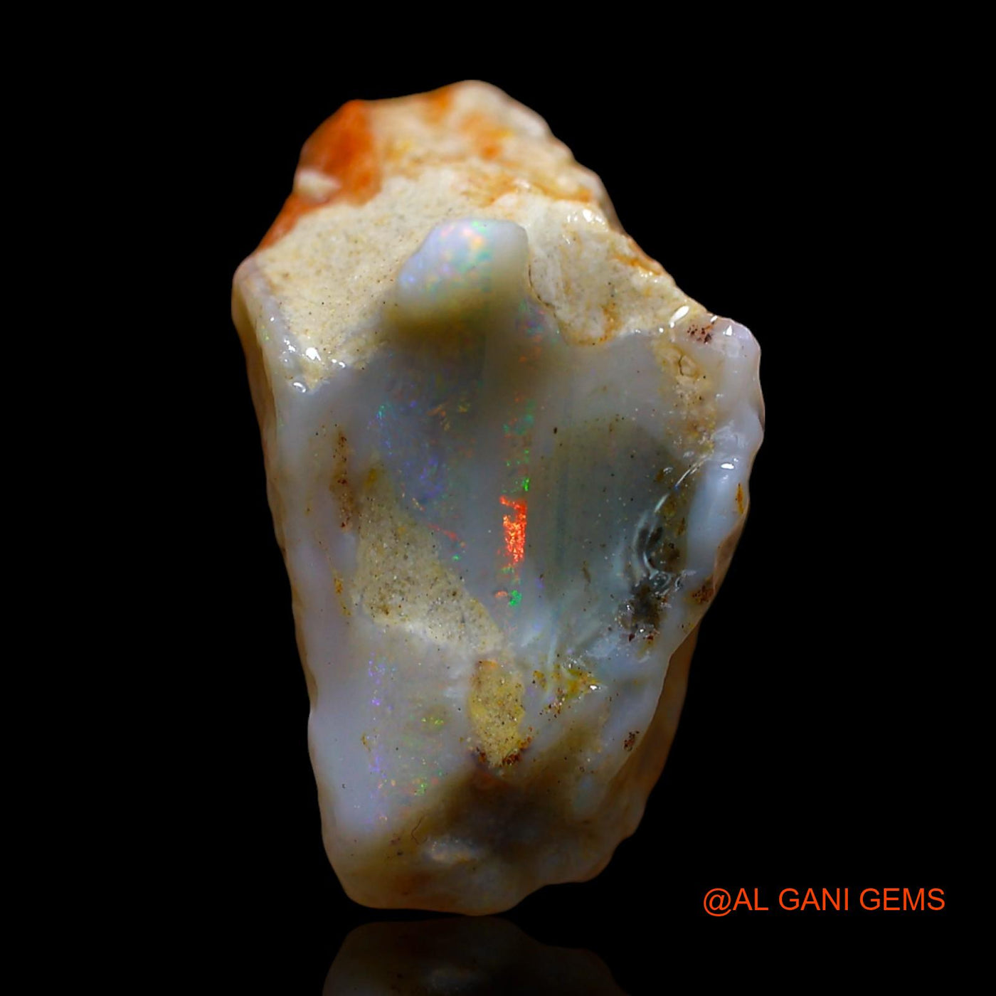 12.00 Cts Unheated Australian Fire Opal Loose Gemstone Fancy Rough Natural 20x12x11 mm RE-696