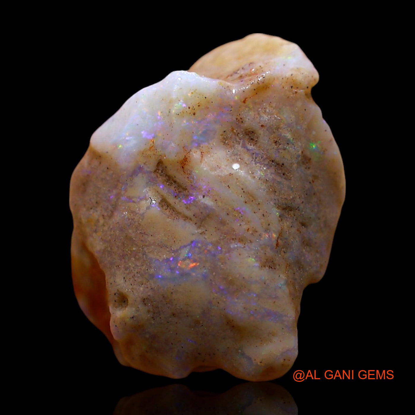 11.00 Cts Natural Australian Fire Opal Loose Gemstone Fancy Rough 18x16x10 mm RE-699