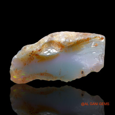Natural Untreated Fire Opal Loose Gemstone Fancy Rough From Australia 6.00 Cts 24x12x5 mm RE-700