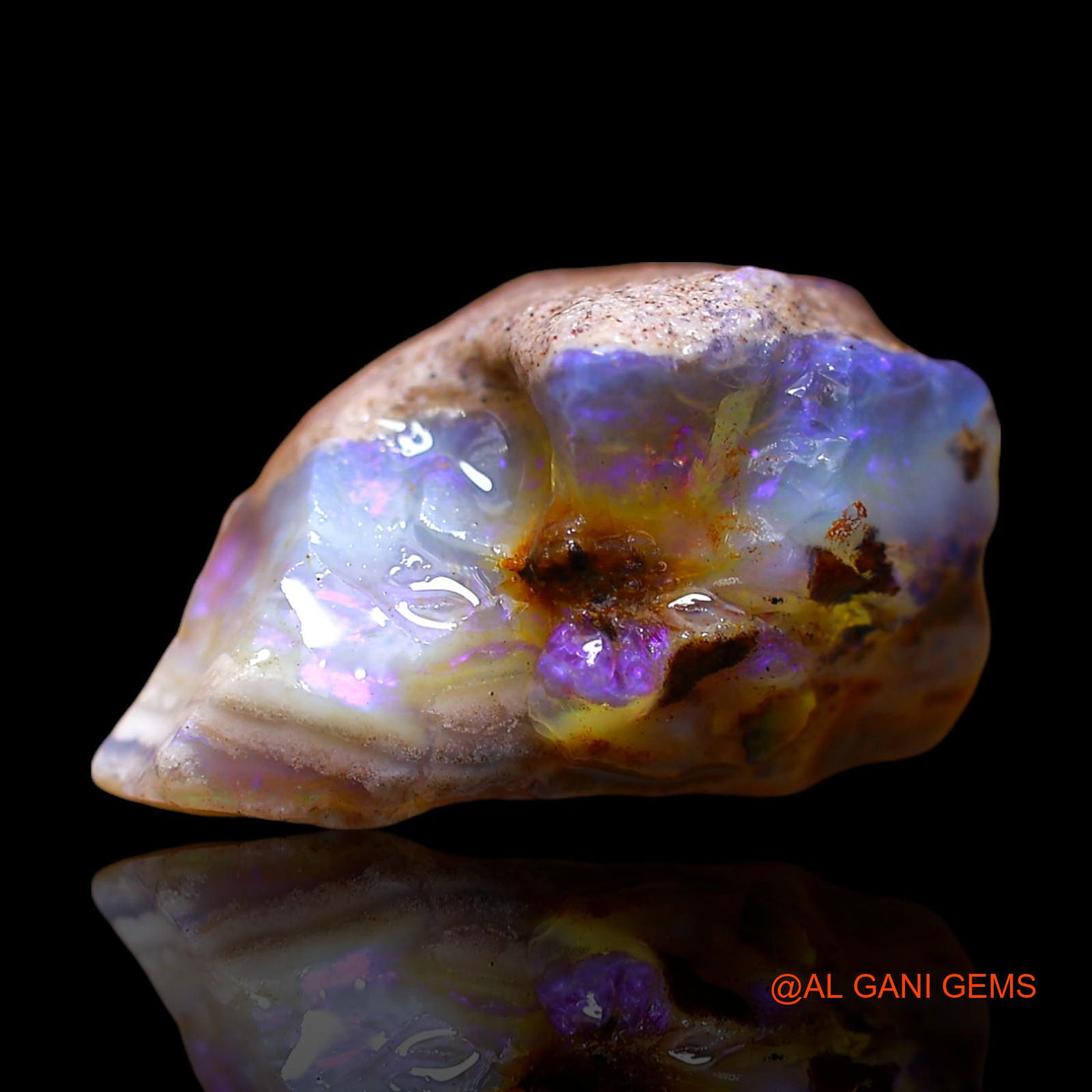 12.00 Cts Natural Australian Fire Opal Loose Gemstone Fancy Rough 19x13x10 mm RE-703