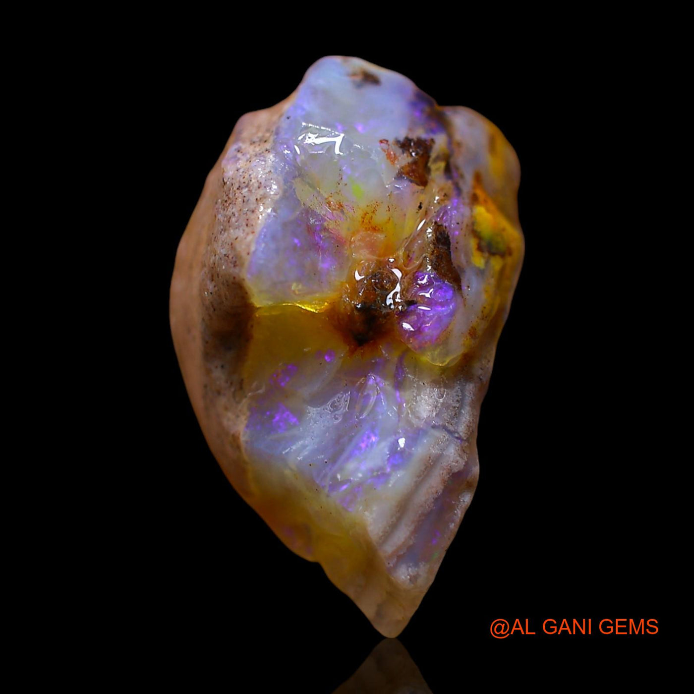 12.00 Cts Natural Australian Fire Opal Loose Gemstone Fancy Rough 19x13x10 mm RE-703