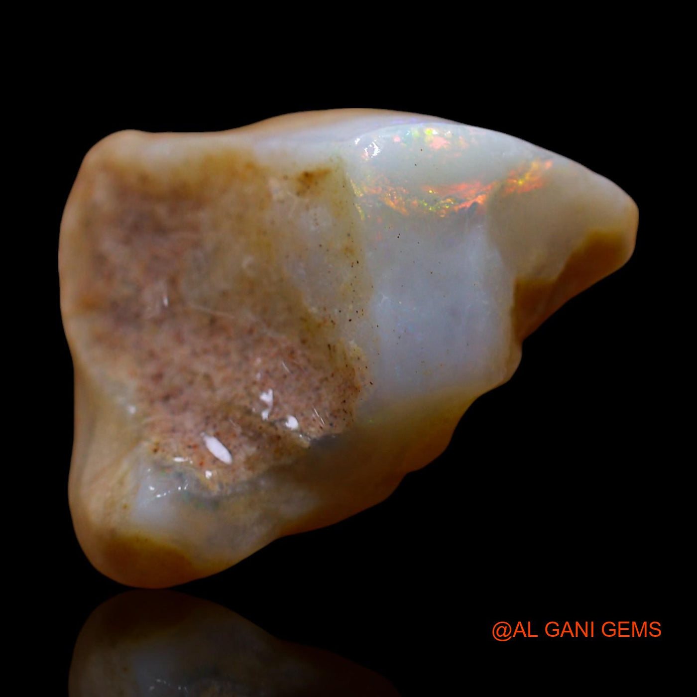 9.00 Cts Natural Australian Fire Opal Loose Gemstone Fancy Rough 19x15x8 mm RE-708