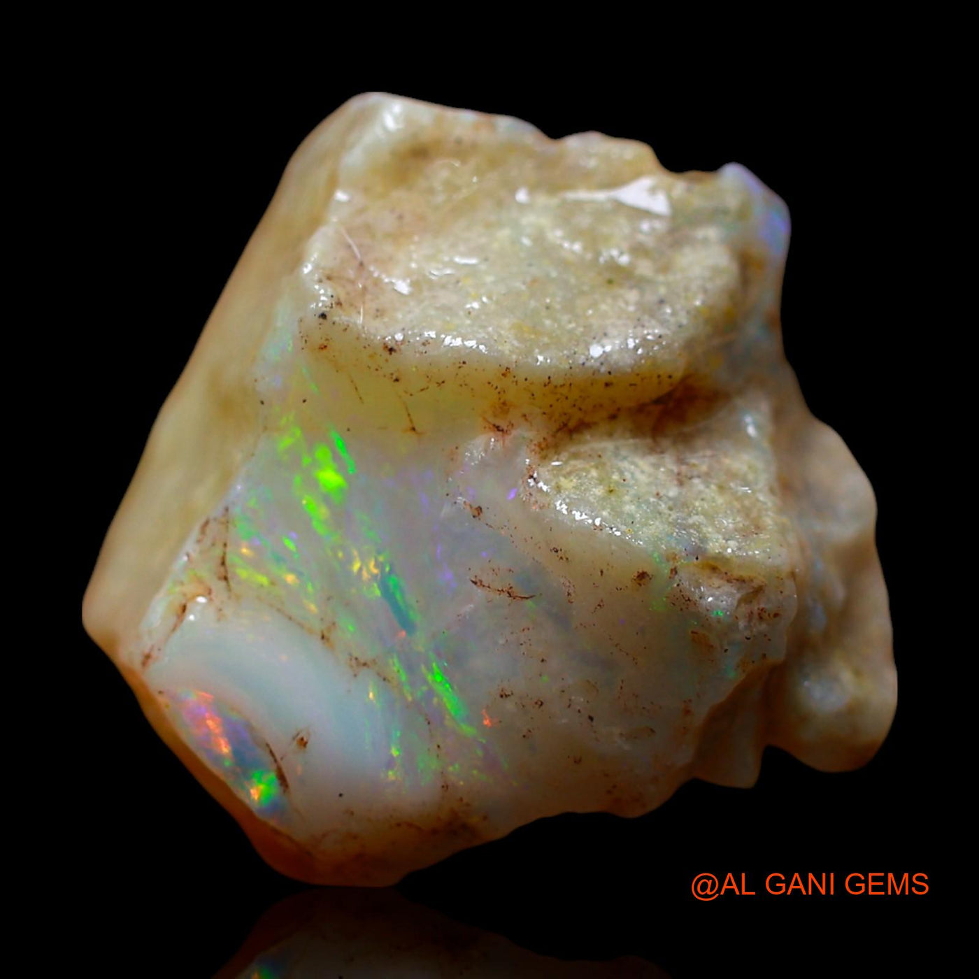 13.00 Cts Natural Australian Fire Opal Loose Gemstone Fancy Rough 17x16x10 mm RE-709