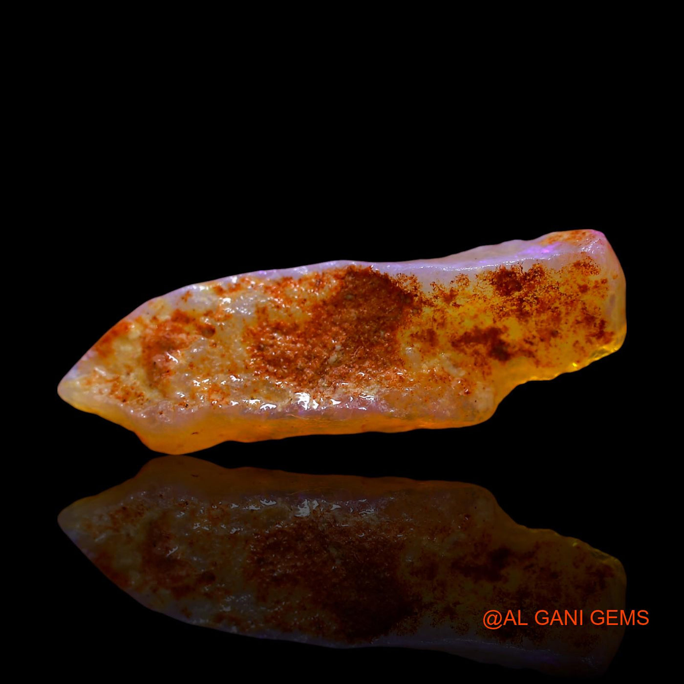 5.00 Cts Natural Australian Fire Opal Fancy Rough Loose Gemstone For Jewelry 28x8x4 mm RE-711