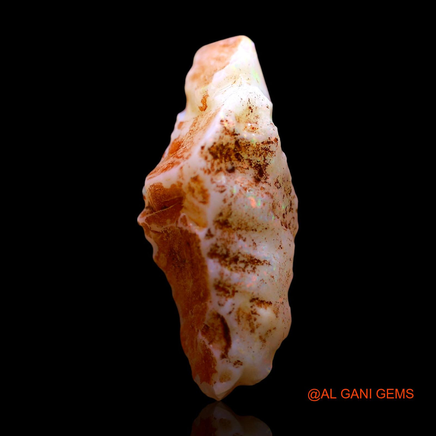 6.00 Cts Natural Australian Fire Opal Loose Gemstone Fancy Rough 24x10x6 mm RE-712