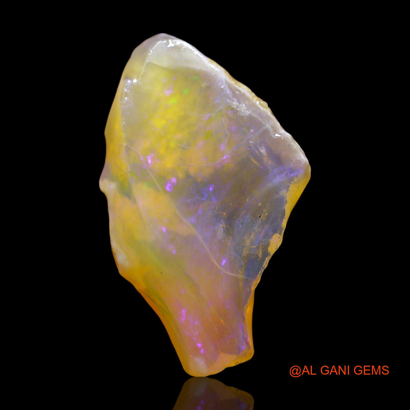 7.00 Cts Natural Australian Fire Opal Loose Gemstone Fancy Rough 22x14x5 mm RE-713