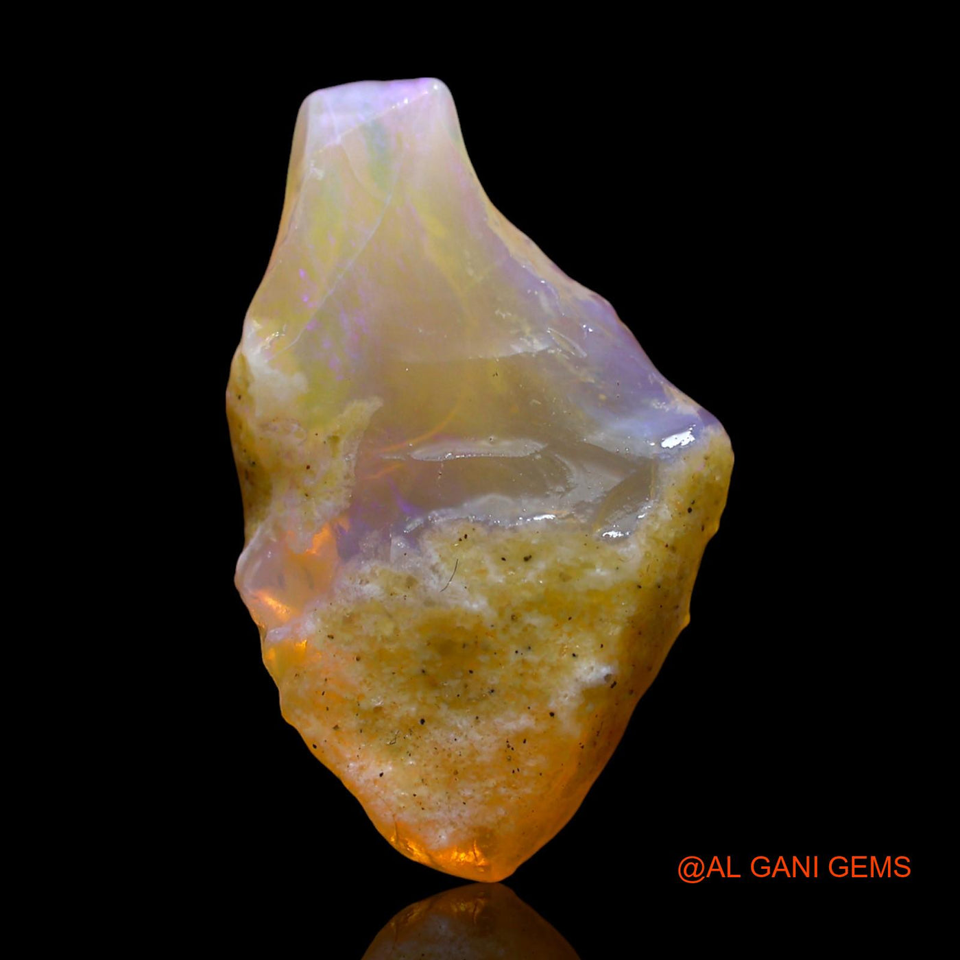 7.00 Cts Natural Australian Fire Opal Loose Gemstone Fancy Rough 22x14x5 mm RE-713