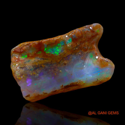 Natural Untreated Fire Opal Loose Gemstone Fancy Rough From Australia 9.00 Cts 18x11x10 mm RE-720