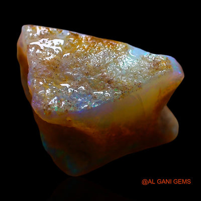 Natural Untreated Fire Opal Loose Gemstone Fancy Rough From Australia 9.00 Cts 18x11x10 mm RE-720