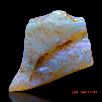 Natural Untreated Fire Opal Loose Gemstone Fancy Rough From Australia 6.00 Cts 21x16x3 mm RE-725