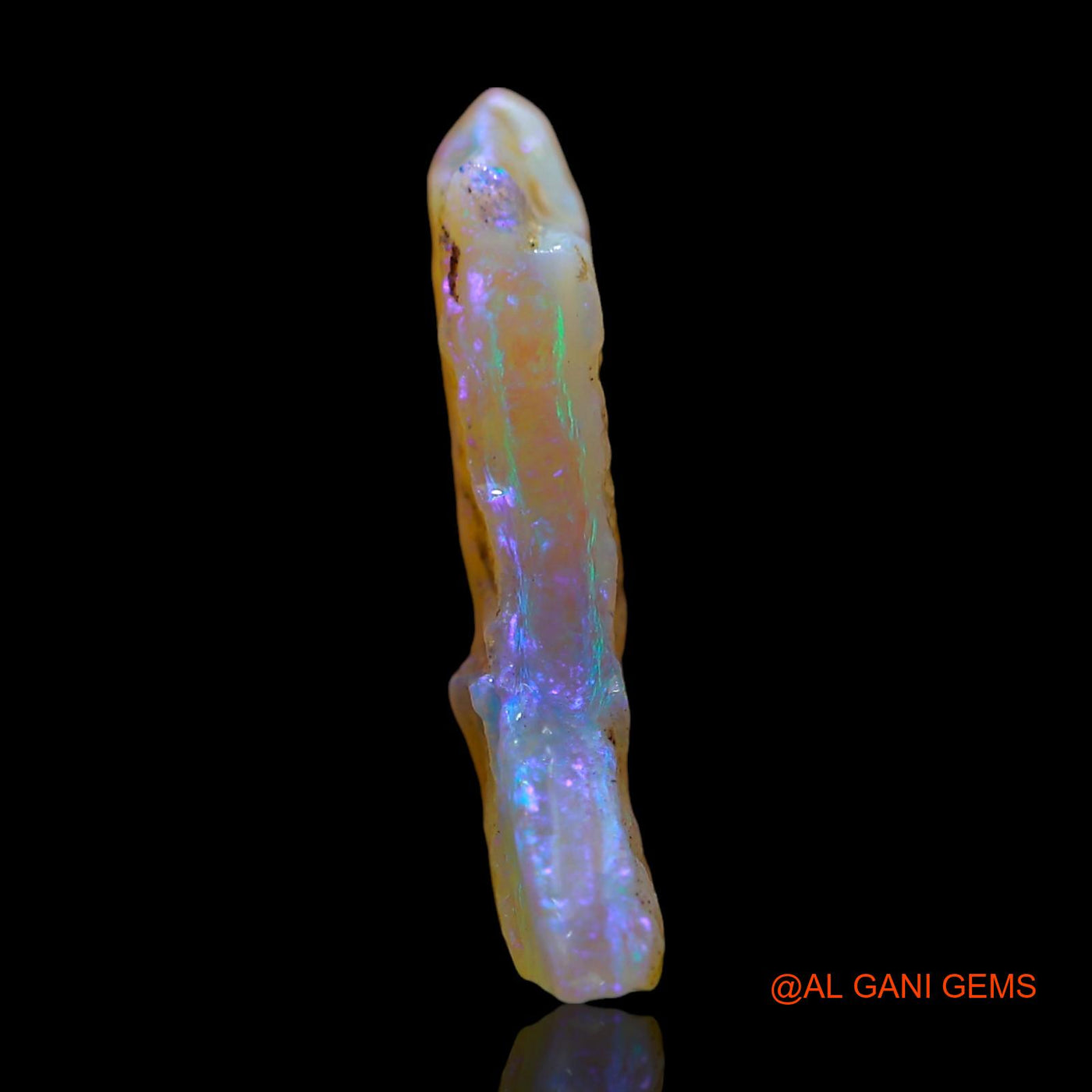 Natural Untreated Fire Opal Loose Gemstone Fancy Rough From Australia 6.00 Cts 21x16x3 mm RE-725