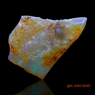 Natural Untreated Fire Opal Loose Gemstone Fancy Rough From Australia 6.00 Cts 21x16x3 mm RE-725